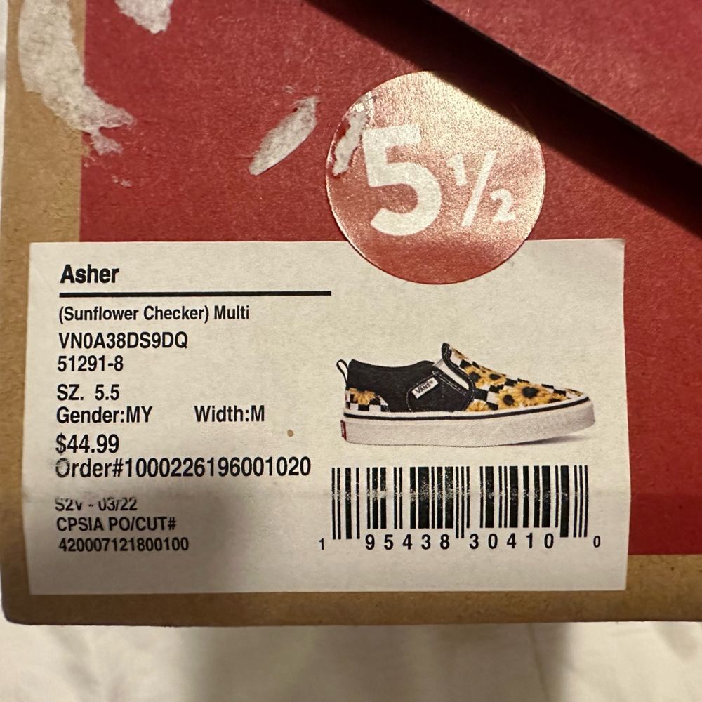 Vans Sunflower Slip Ons - Picture 5 of 6